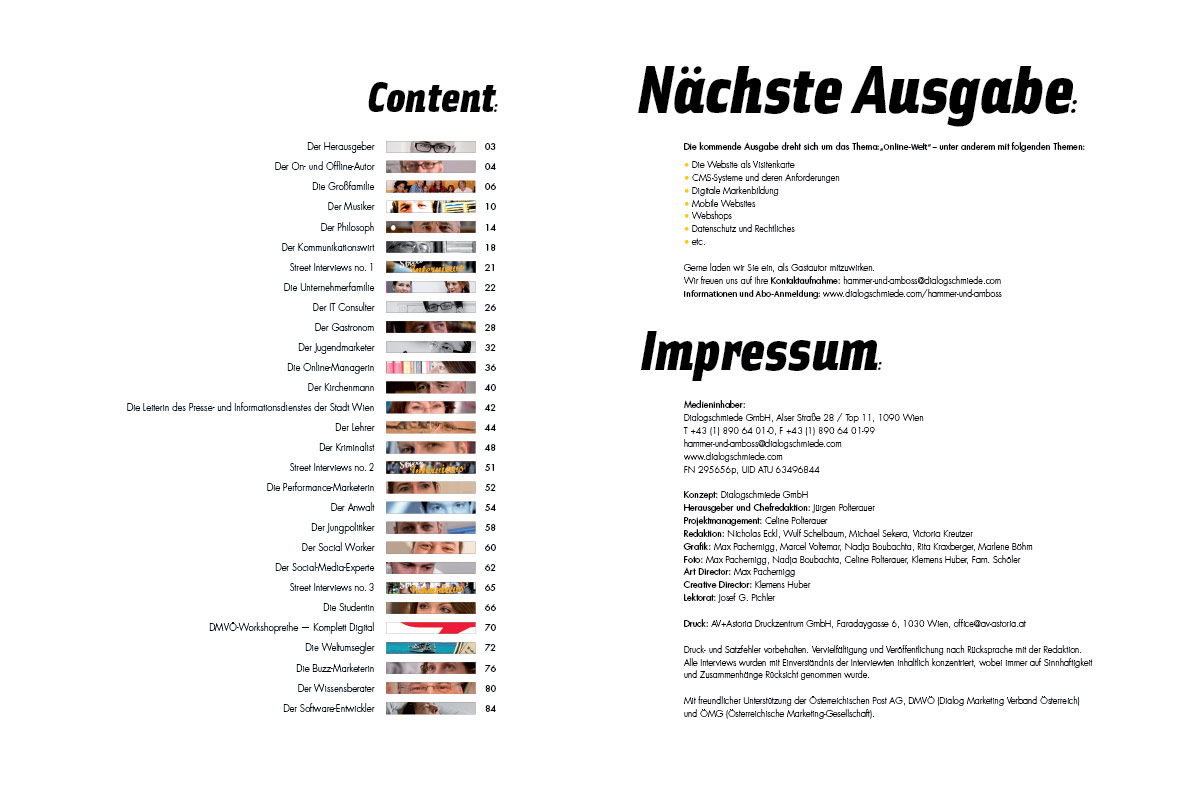 Hammer und Amboss Cover Magazin