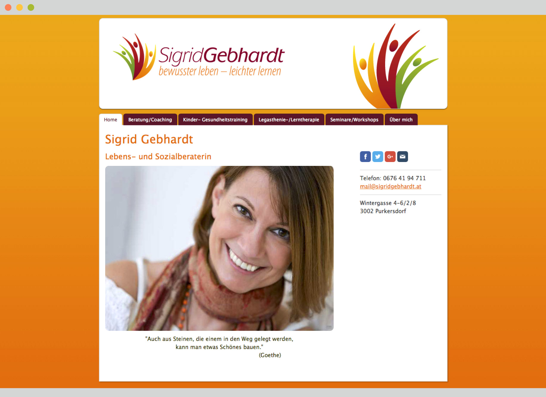 Website Sigrid Gebhardt